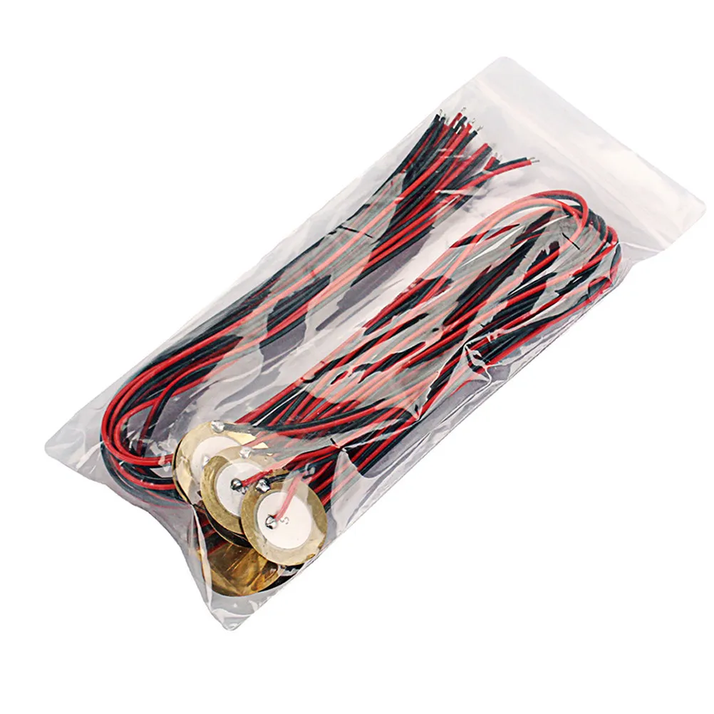 24Pcs Alloy Guitar Piezo Pickup Preamp Metal Copper Coil Line Patch for Acoustic Guitar Ukulele Mandolin Banjo Violin Studio - view 5