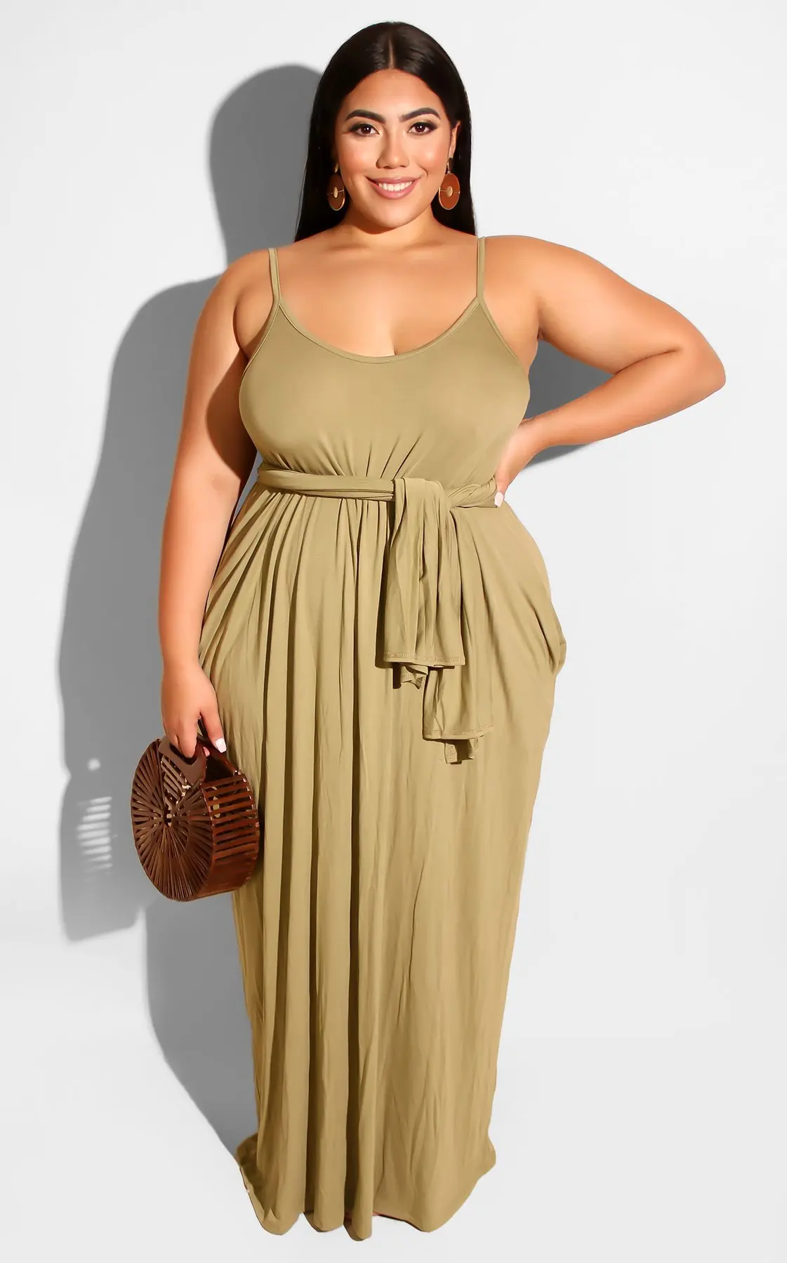 

Plus size Solid Color Slip Dresses Casual Women's Dresses European and American Women's Hot Sale Elegant Party Dresses