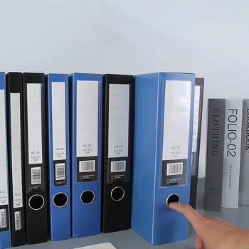 غلاف مستندات بلاستيك بولي بروبلين سميك متعدد الوظائف ، صندوق تخزين ورقي مضاد للغبار ، مجلد مستندات ، أسود ، أزرق ، مجلد ملفات A4 ، عقد ، جديد ،