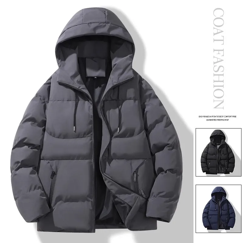 Hiver nouveau style hommes de haute qualité mode veste chaude décontracté épaissir Parka mâle hommes vestes d\'hiver manteau chaud mâle M-4XL