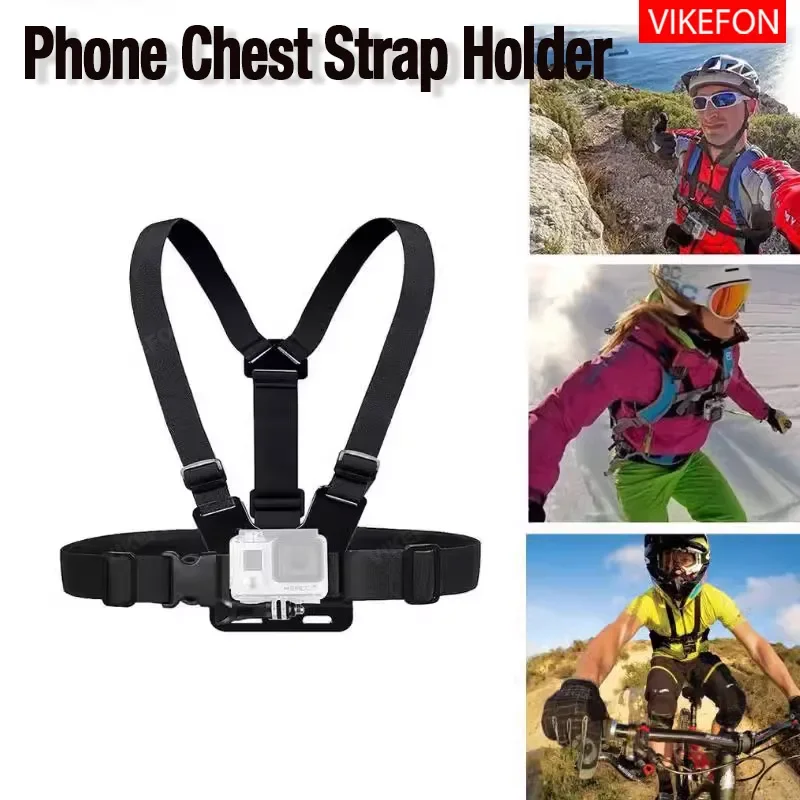 Mobile Phone Chest Strap Holder 5 in 1 Outdoor First Angle Recording Life Outdoor Live Broadcast Fixed Accessories For All Phone