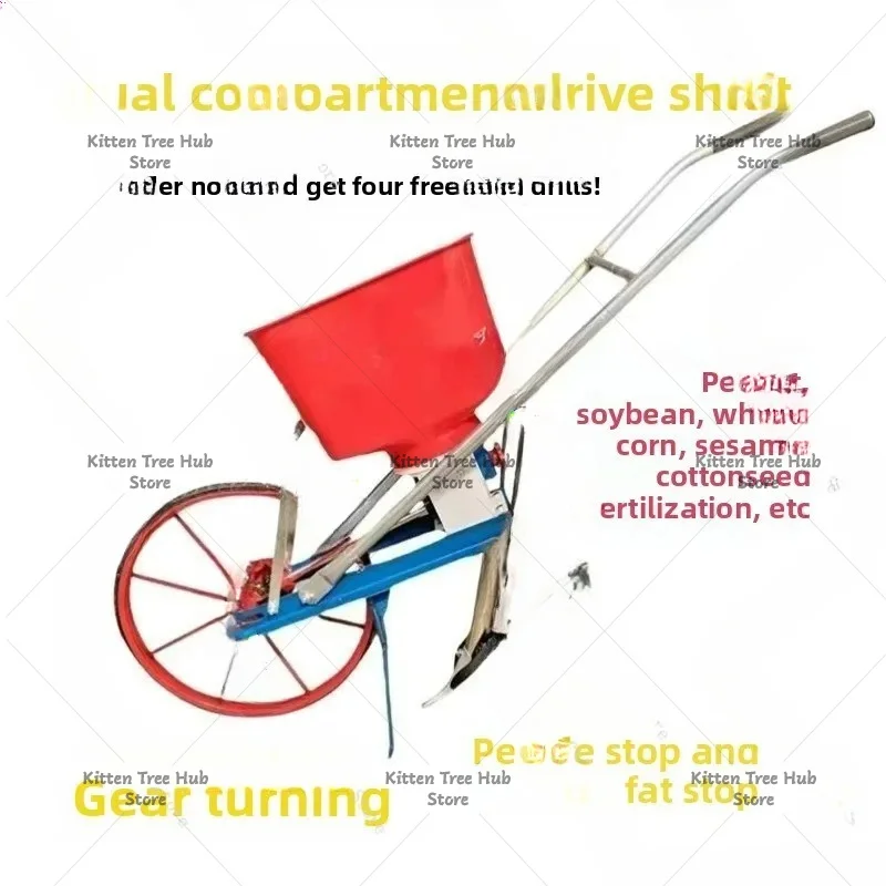 Multifunctional Hand Push Planter Peanut Corn Soybean Wheat Machine Seeder Grain