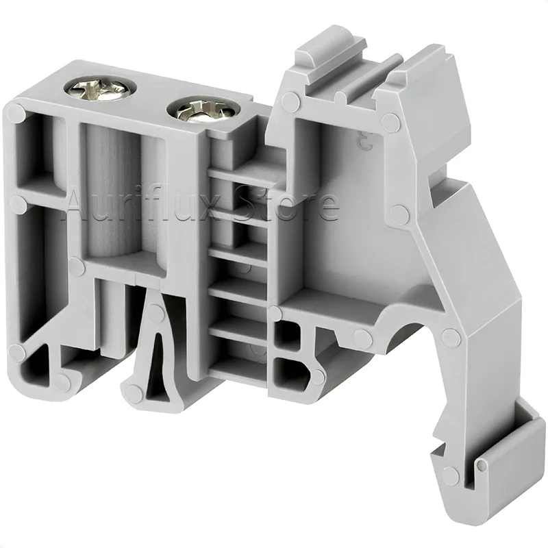 

10/20Pcs 35mm DIN Rail Stopper - EN/BS Screw Mount for Terminal Blocks