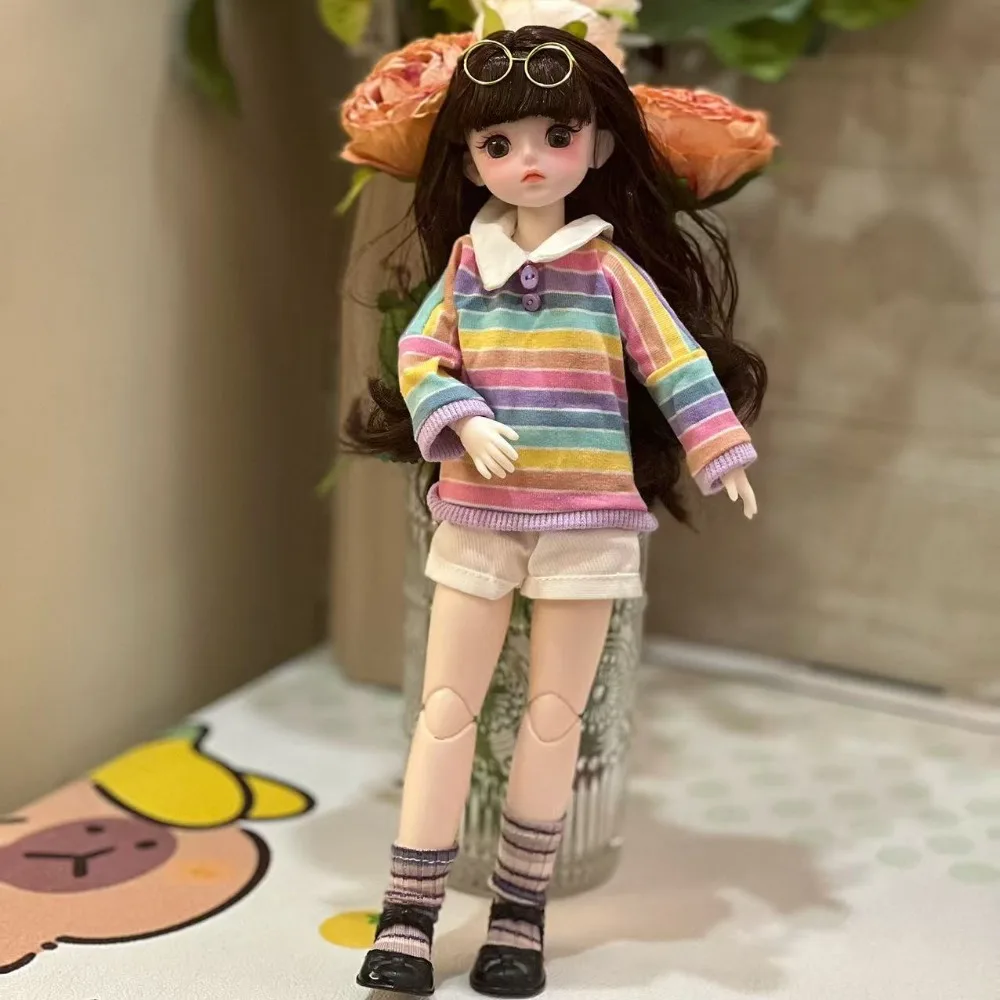 Fashion 1/6 30cm Doll 1/6 BJD Skirt DIY Replace 30cm Doll Clothes Handmade Kids Gift Doll Dress Up Cotton Doll