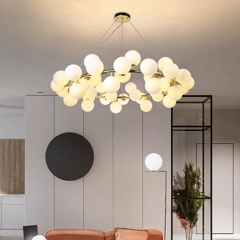 Modern LED Chandeliers for Home Decor, Luzes penduradas, Sala de estar, Sala de jantar, Iluminação interior