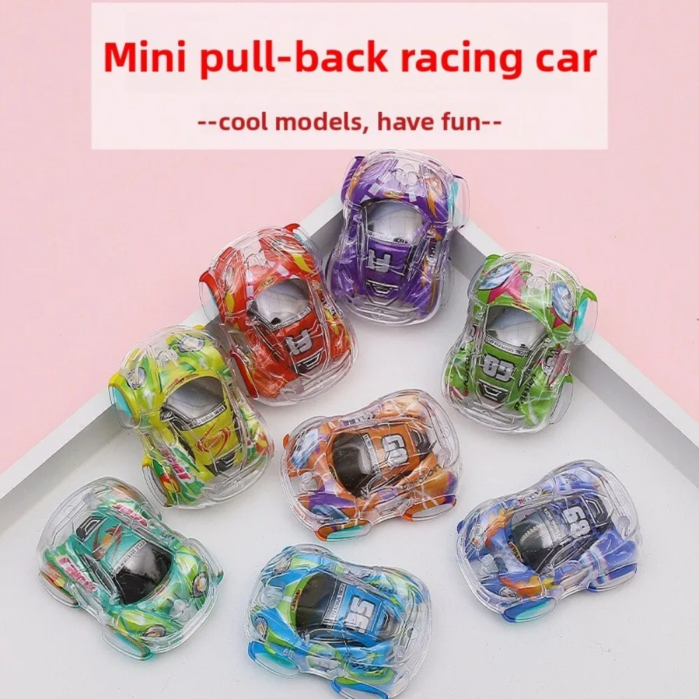 Tirare indietro il motore di attrito Giocattolo per auto con stampa colorata a doppio strato per bambini Gioco educativo e regalo per bomboniere per ragazzi e ragazze