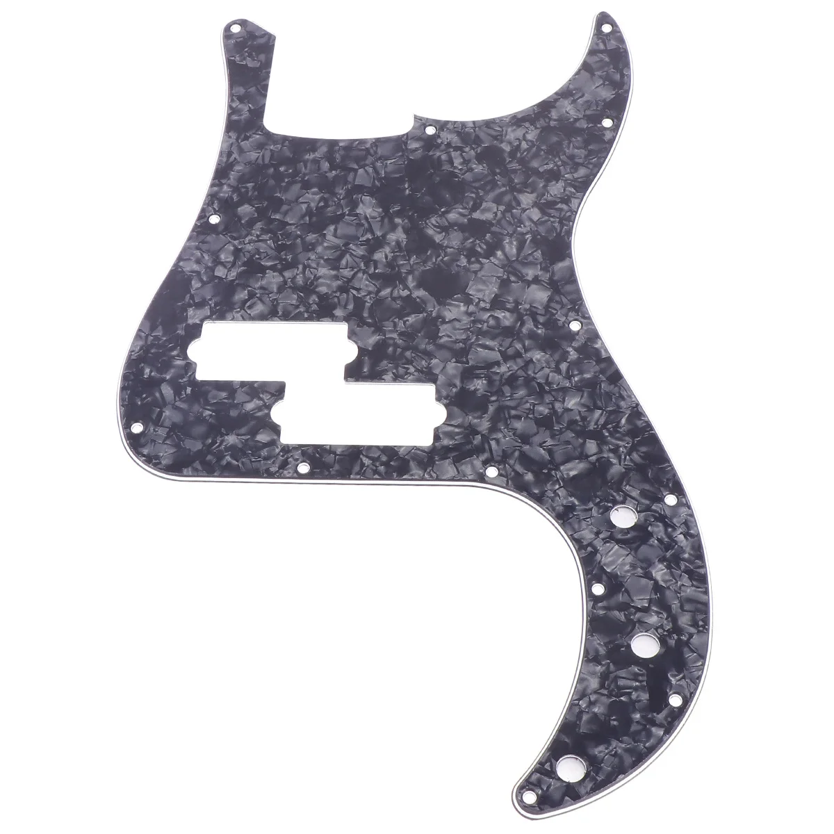 

Pb Bass Pickguard 13 Holes Black Scratch Plate For Electric Bass Guitar Protection With Protective Film Included