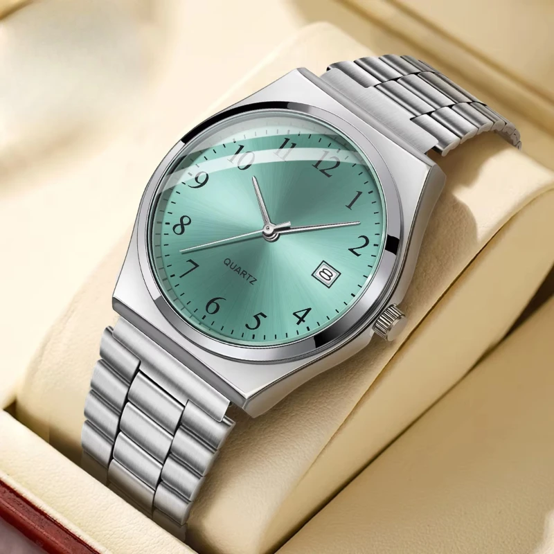 Ladies Watch, Simple Digital Fashion Casual Steel Belt Quartz Watch