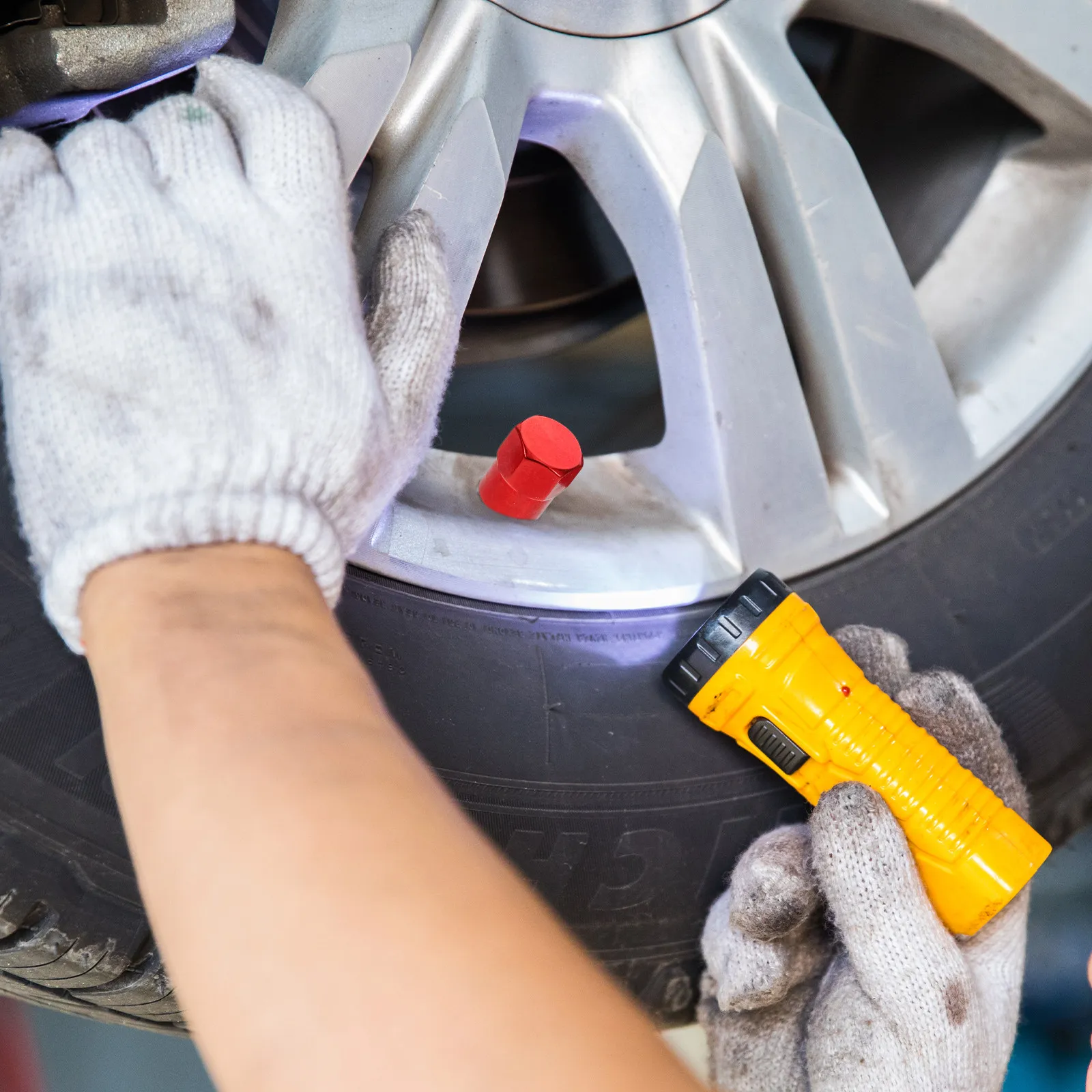 

8Pcs Car Tire Valve Stem Caps with Sleeves Design Secure Fit Bright Color Stylish Wheel Valve Cap Covers for Auto Truck