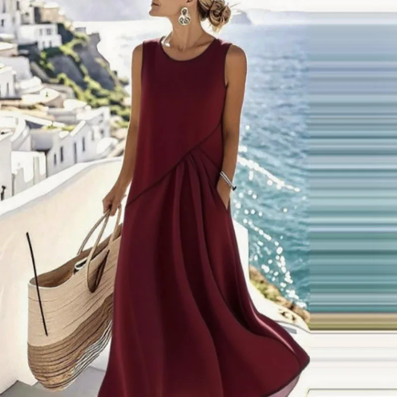 Striped Gradient Print Kink Long Dress Womens Spring Elegant V Neck A-Line Party Dresses Summer Short Sleeve Boho Vacation Dress