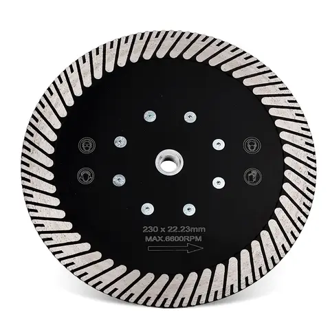 Casaverde 230mm Diamond Cutting Discs,Diamond Blade Cut & Grind for Granite Quartz Quartzite, with M14 or 5/8"-11 Flange