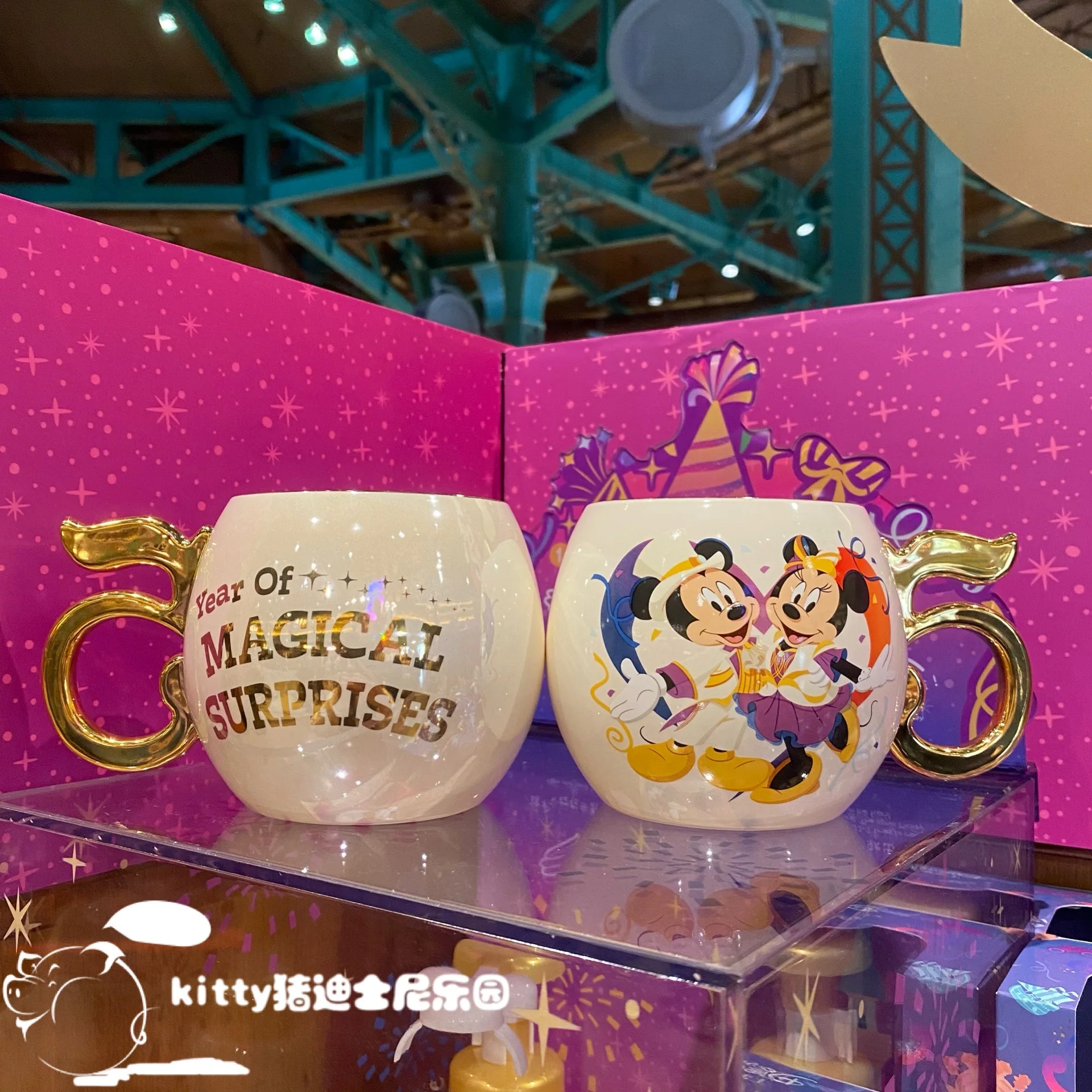 Original Disney Five years Mickey Minnie Chip & Dale Cartoon ceramic cup cute anime mug water cups Christmas Gifts