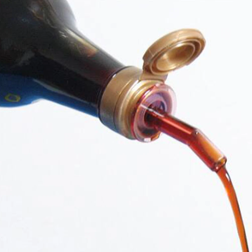 

8Pcs Multifunction Bottle Stoppers Silicone Spiral Seal Oil Stopper for Wine Vinegar Sauce Pourer Nozzle Liquor Spouts