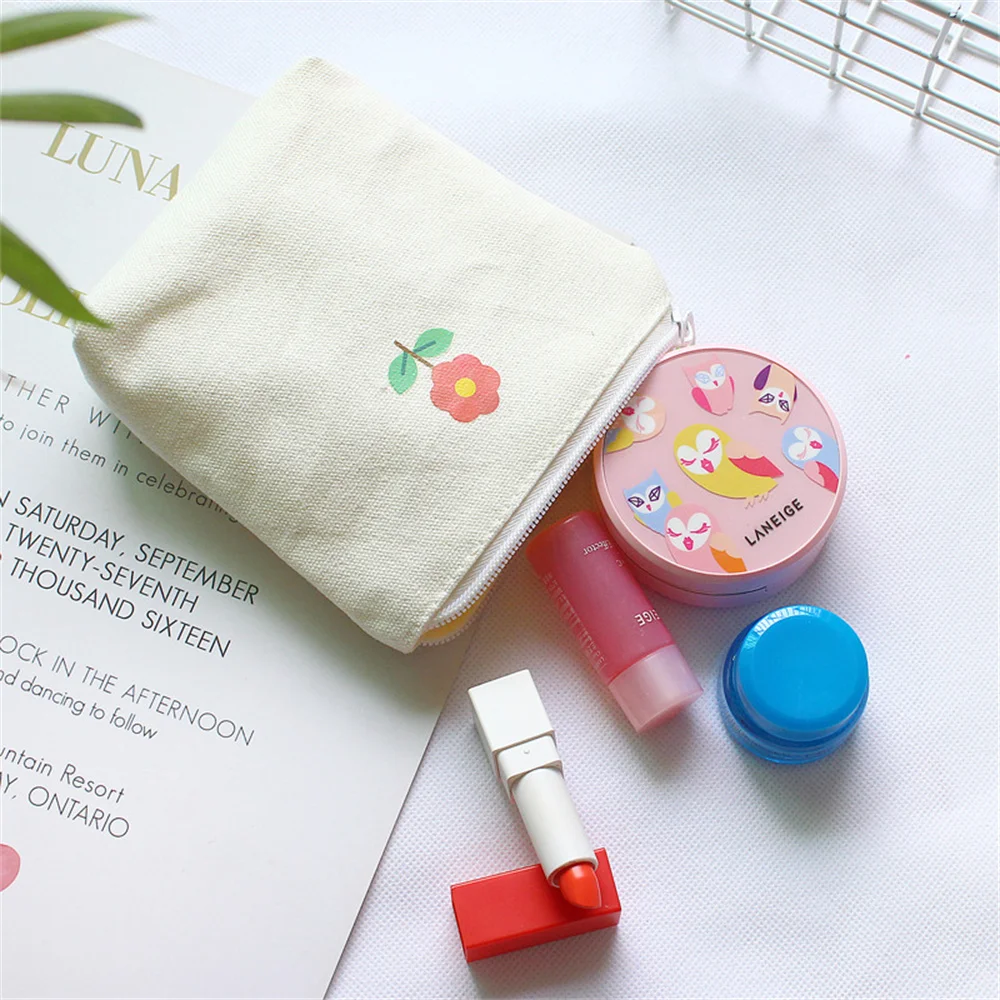 Women Sanitary Napkin Tampon Small Storage Bag Portable Travel Makeup Storage Bag New Zipper Wallet Coin Purse Lipstick Storage