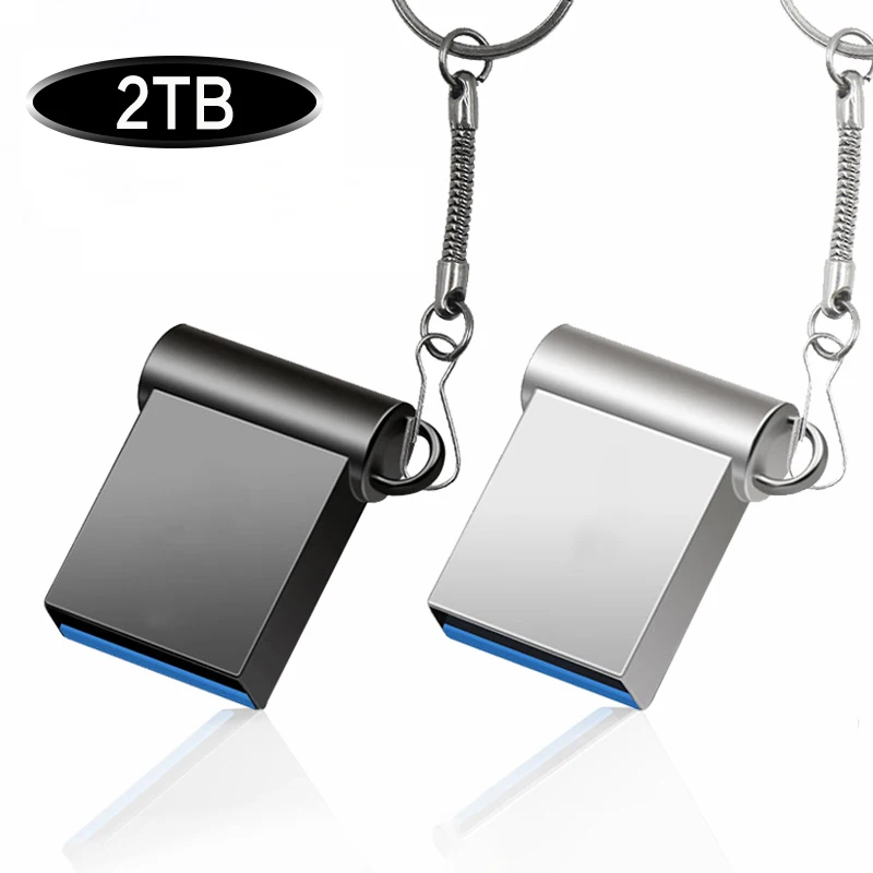 Mini clé USB haute vitesse avec logo gratuit pour téléphone et voiture, clé USB en métal, disque U, mémo cel, procureur 3.0, cadeau, 2 To