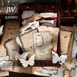 JIANWU Old Love Letters Series Vintage Distressed English Text Collage Material Creative DIY Junk Journal Scrapbook Stationery