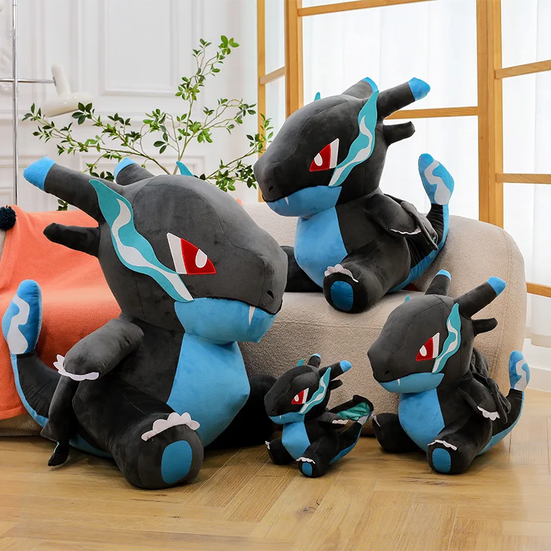 

In Stock Pokemon Charizard Plush Toy Black Shiny Charizard Stuffed Animal Doll Pocket Monster Soft Plush Surprise Girl Gifts