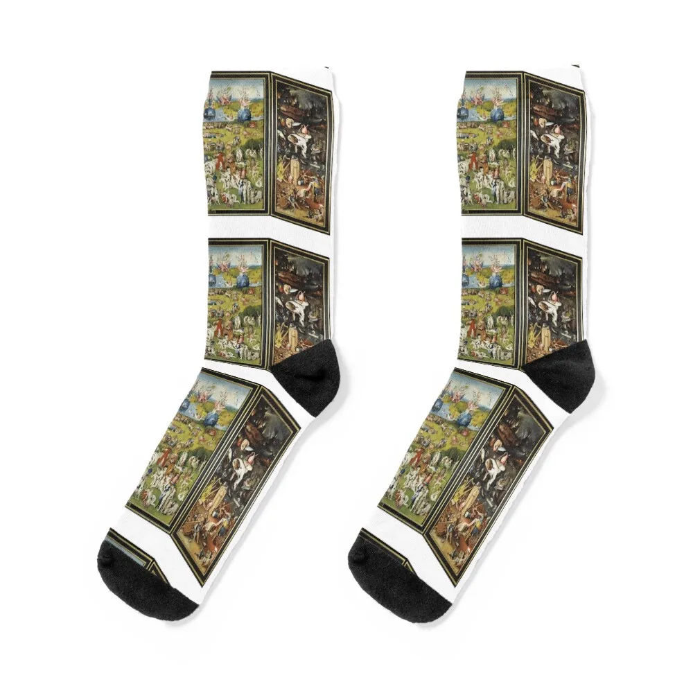 

Hieronymus Bosch The Garden of Earthly Delights painting triptych Socks hiphop Hiking boots Boy Socks Women's
