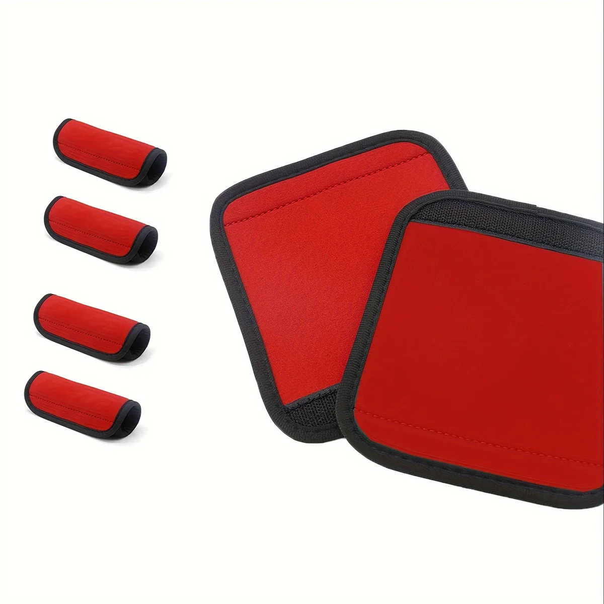 غطاء مقبض عالمي للأمتعة وعربات الأطفال مع وسادة مضادة للانزلاق هدية عملية للمسافرين مناسبة للعائلة