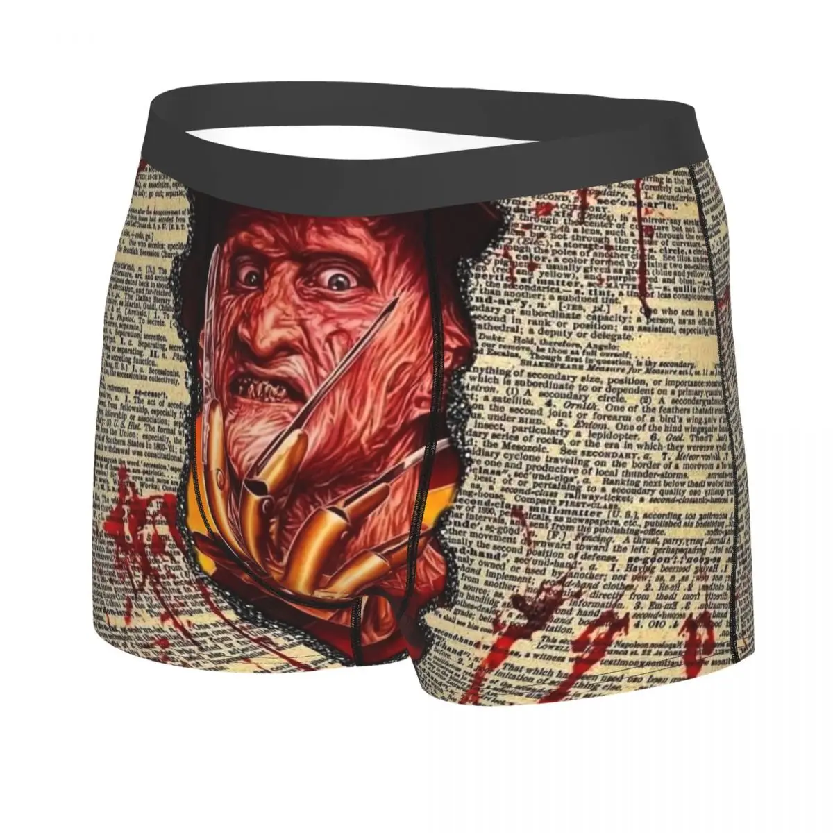 Custom Horror Movie Character Boxers Shorts Men's Halloween Film Briefs Underwear Cool Underpants