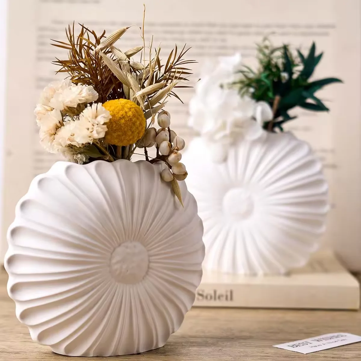 

Sunflower Vase Silicone Mold DIY Flower Arrangement Flowerpot Casting Resin Molds Plaster Planter Craft Making Home Decor