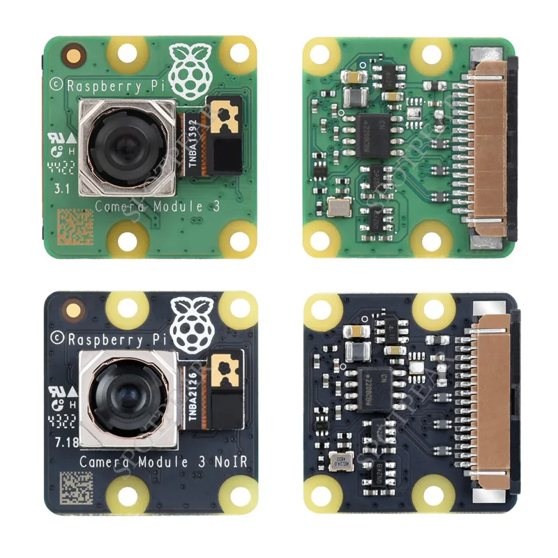 Raspberry Pi Camera Module 3 official Auto-Focus Camera Module 12MP high resolution IMX708 75°/120° FOV IR/NoIR