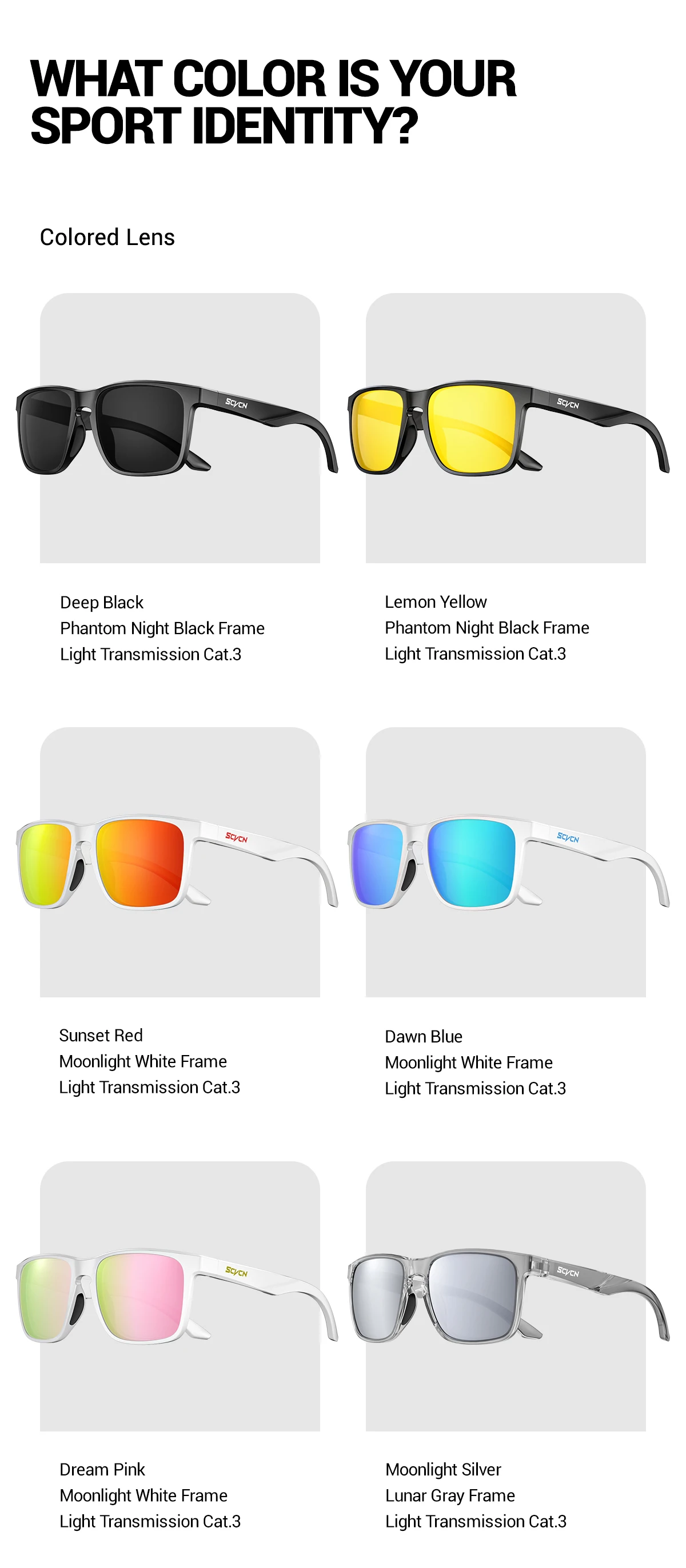 SVCN Neue Polarisierte Mode Sonnenbrillen Männer Frauen Outdoor Sport Radfahren Fahren Angeln Golf Reise Sonnenbrille UV400 Brille – Detail 16
