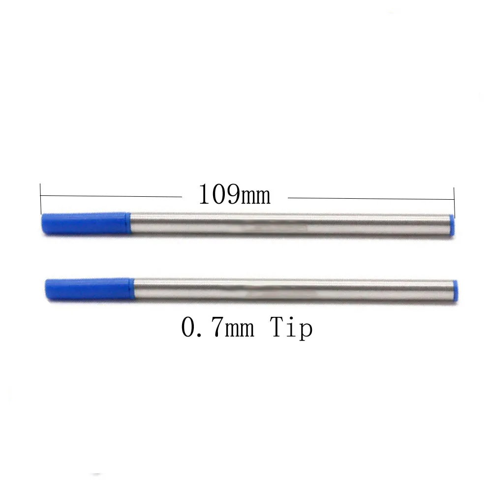 

109mm Long 0.7 mm Tip Rollerball Pen Refills Ballpen for Waterman S0112670 German Ink 54090 540951