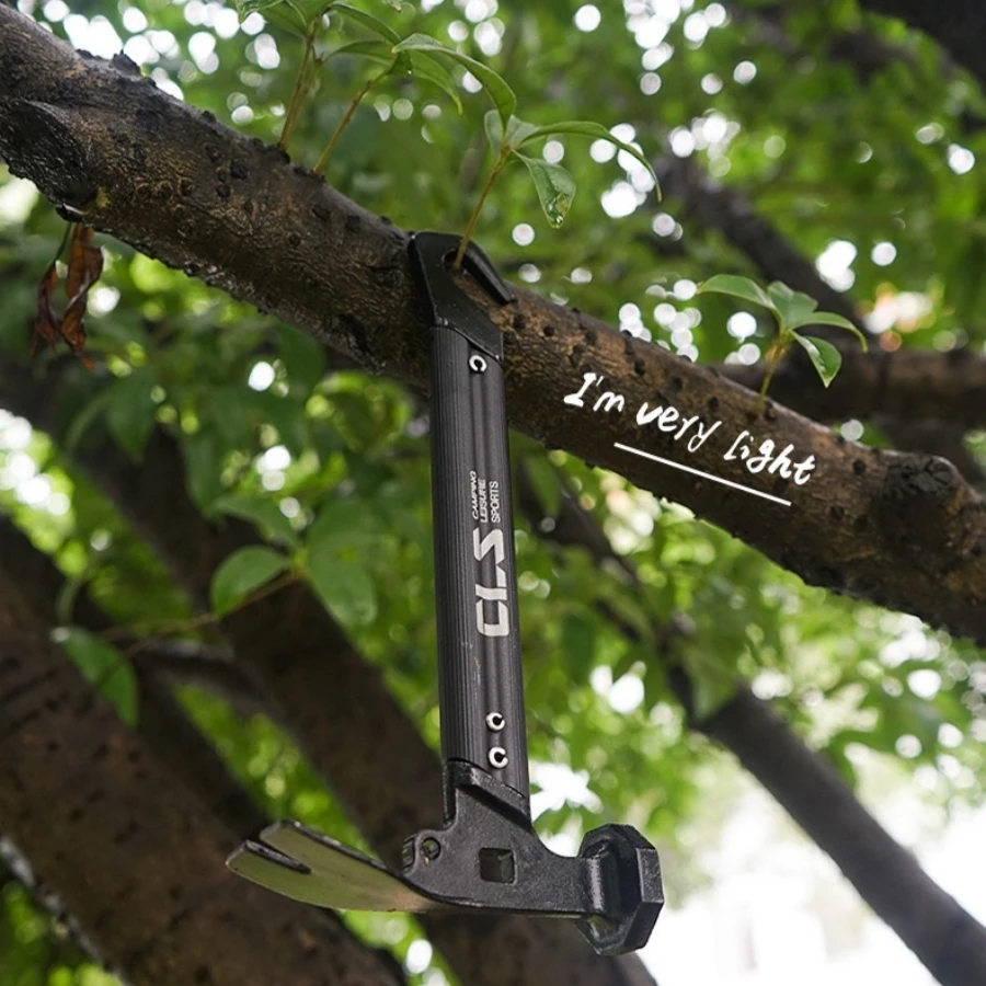1Pc Mini Tent Hammer, Stainless Steel Aluminum Alloy Handle, Camping Sky Nailing Hammer, Small Hammer Bone Nail Hammer view 5