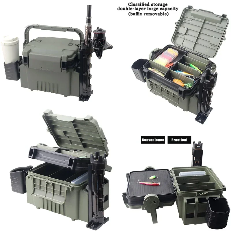 

Multifunction Large Fishing Box, Live Fish Bucket, Thicken Storage Box, Fishing Accessories, Tackle Box