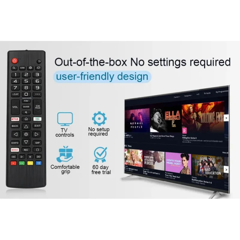 Tv Remote Control Akb 75675304 For Lg Smart Tvs Compatible with Tv Models 32Lm5620Bpua 32Lm570Bpua 32Lm620Bpua 32Lm630B