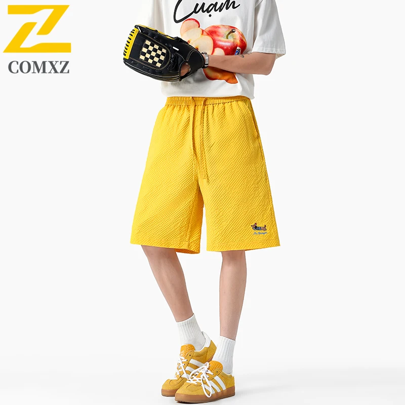2025 Summer Casual Shorts Men's Women's Japanese-style Dopamine Embroidered Loose Sports Shorts Male Daily Gym Drawstring Shorts