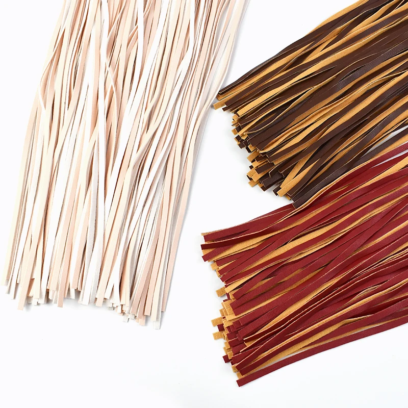 

1Pc 64*50/70/80cm Extra Large Leather Fringe Tassels Lace Trim Garment Latin Dress Decorative Trimmings Fringes Sewing Accessory