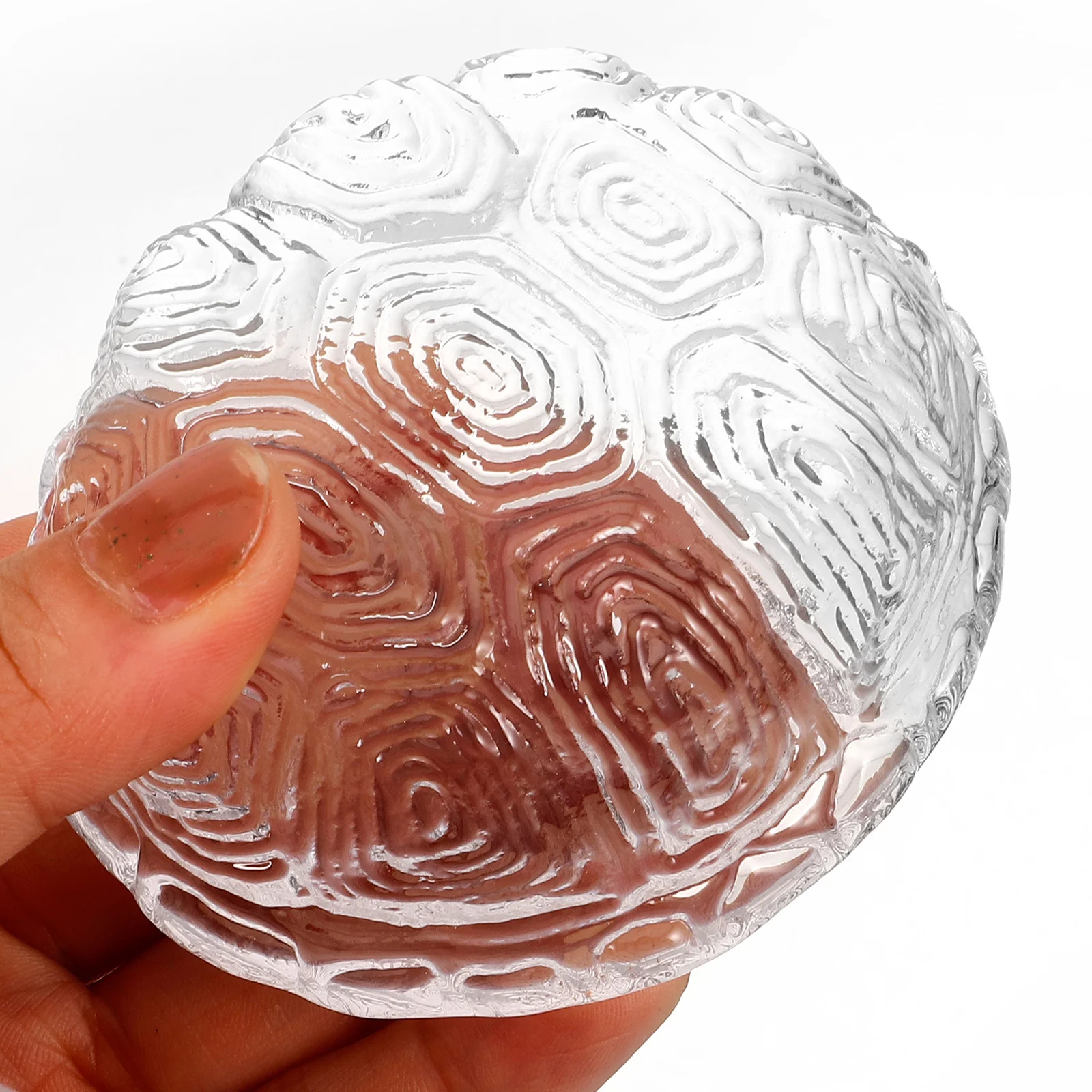 

Turtle Shell Glass Calligraphy Paperweight Solid Heavy Decorative Paperweight Desk Organizer Gift for Calligraphy Supplies