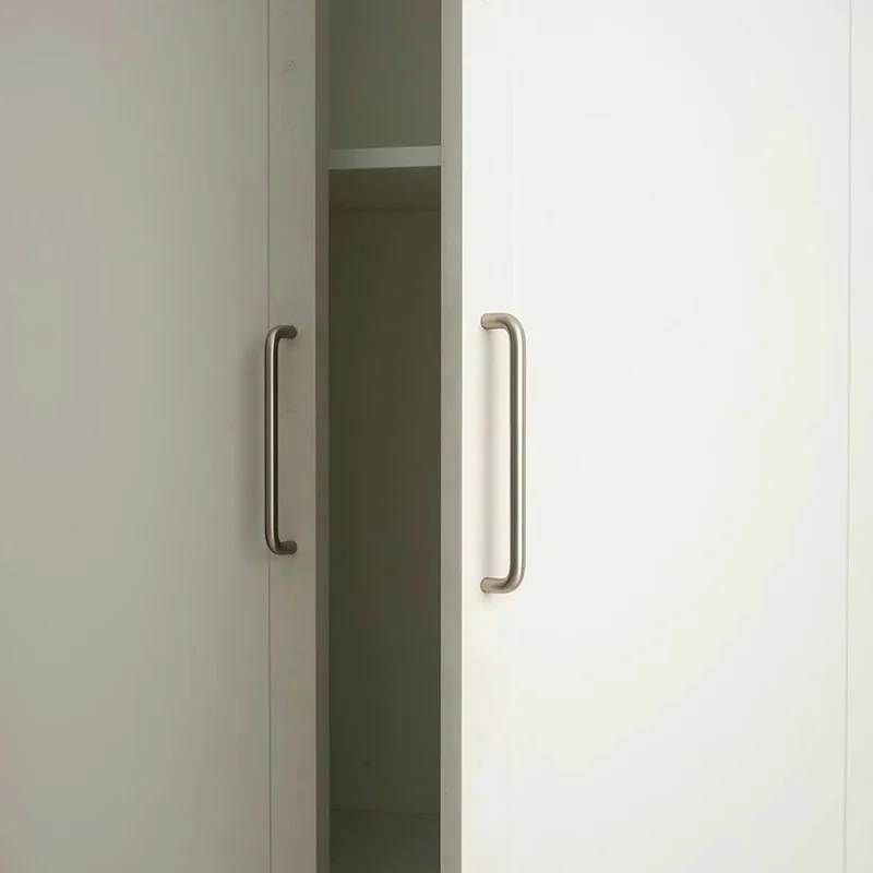 Matte Nickel Brushed Kitchen Cabinet Storage Handles Silver Wardrobe Closet Pull Morern Cupboard Drawer Knobs Furniture Handles
