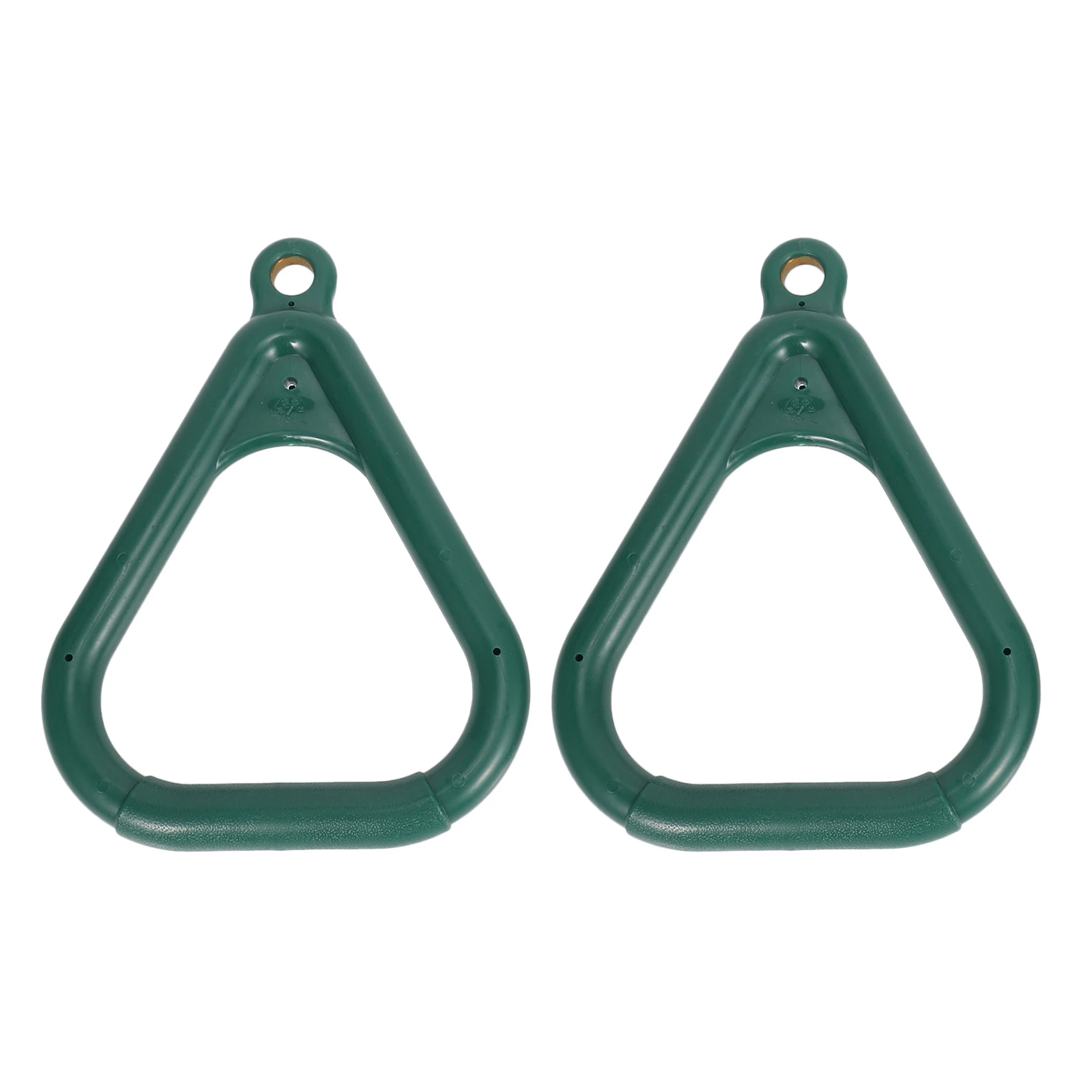 

YHOLI-2 Pcs Trapeze Ring Swing Set Playset Playground Trapeze Bar Jungle Gym Monkey Bar Ring Large Trapezoidal Ring