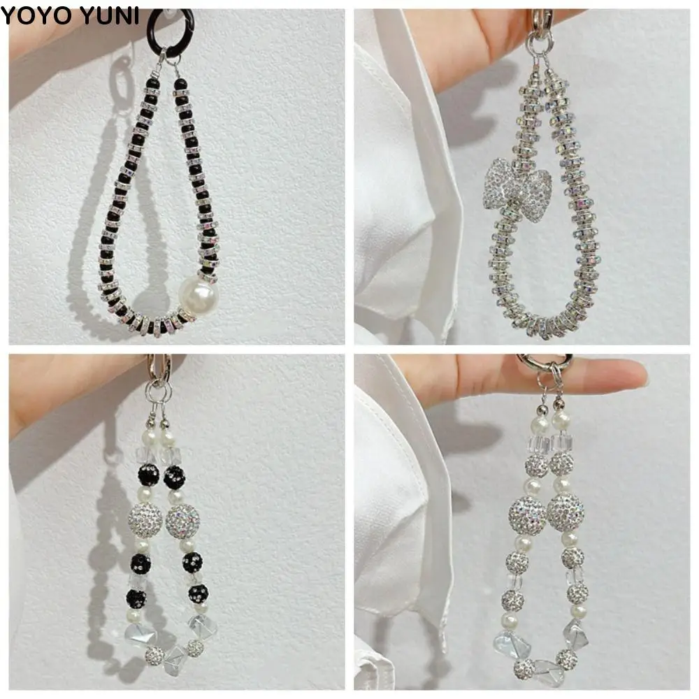 

Fashion Rhinestone Mobile Phone Lanyard Anti-lost Luxury Phone Wrist Straps Glitter Bling Cellphone Chain Bag Accessories
