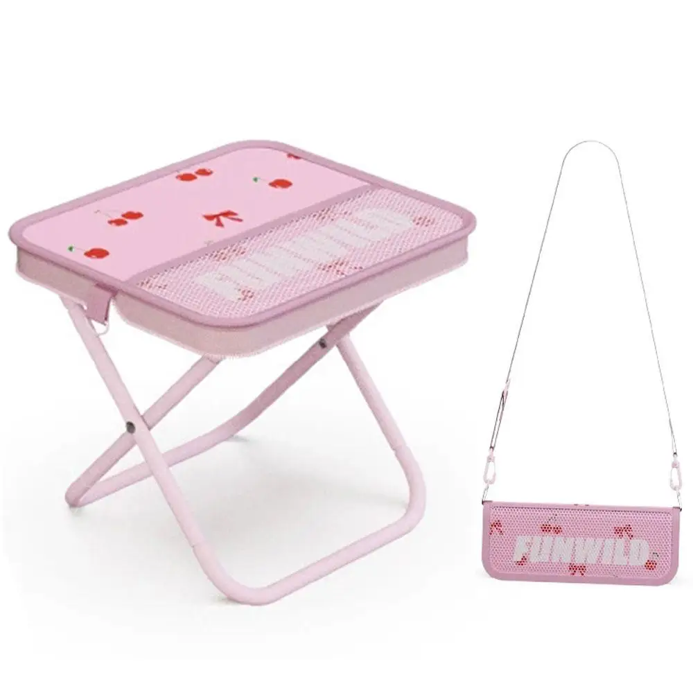 Tabouret de camping pliable avec sac bandoulière, chaise portable ultra légère pour pique-nique, pêche, randonnée et activités de plein air