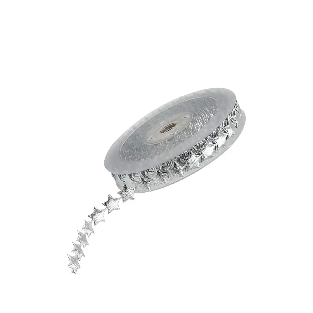 

Christmas Garlands Decoration Ribbon Decorative Ribbons for Crafts Printing Silver Decorations Holiday