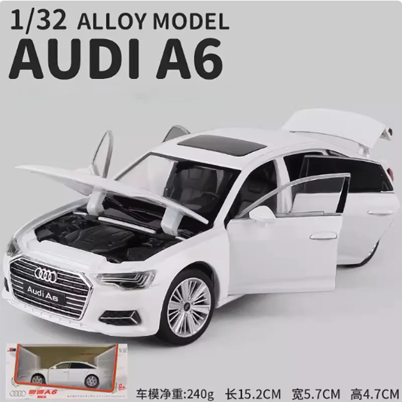 โมเดลรถ Audi A6 A8L/Q5อัลลอยจำลองโมเดลรถยนต์ของเล่นของสะสมจัดแสดงของที่ระลึก