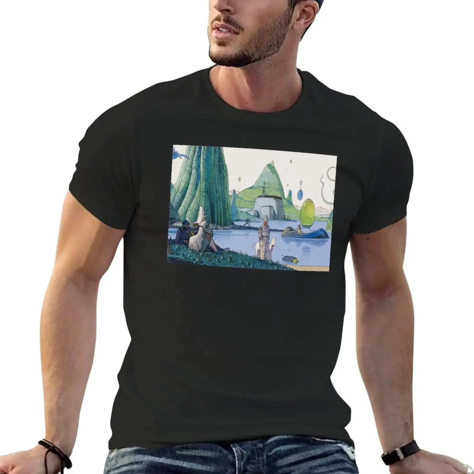 

Moebius - Jean Giraud T-Shirt summer tops aesthetic clothes cute clothes blanks Men's clothing