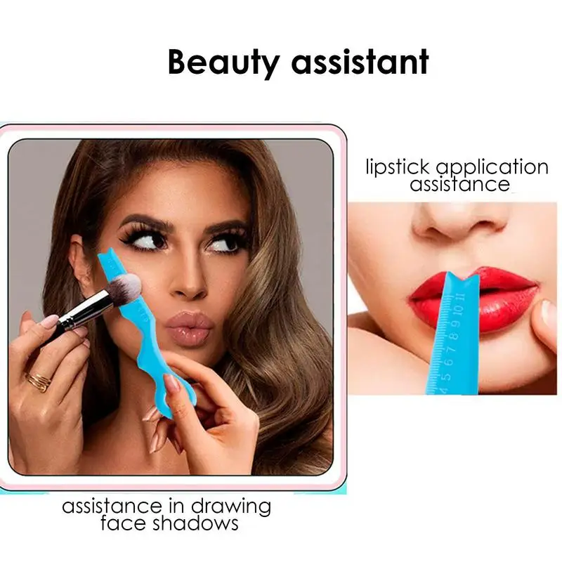 Eyebrow Pencil Stencil Silicone Eyeliner Tool Aid Portable Silicone Eyeliner Stencils Ruler Multifunctional Eye Makeup Tool For