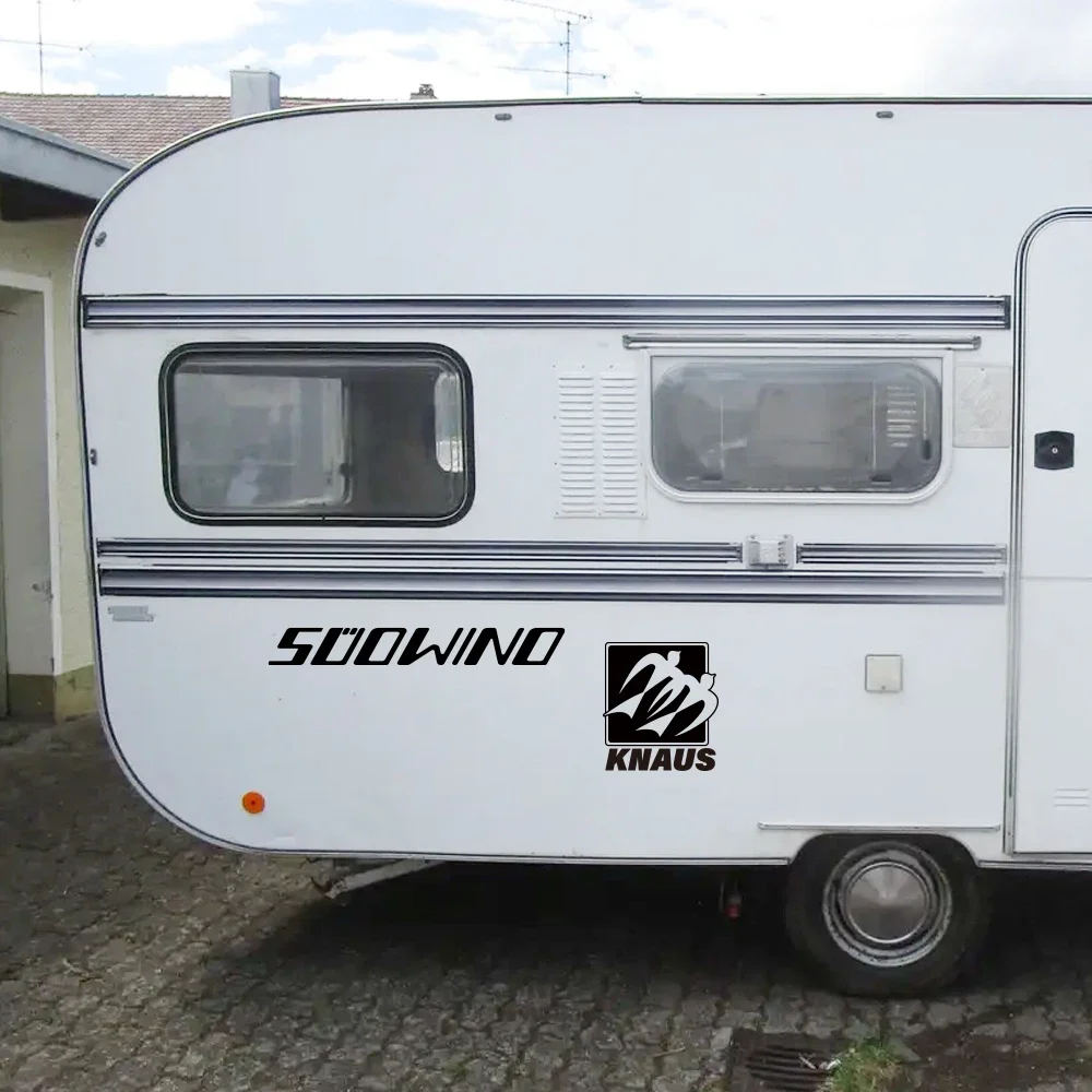 Pegatinas de coche autocaravana caja de caballos caravana RV Camper Van decoración gráfica al aire libre calcomanía vinilo accesorios de automóvil para Knaus Südwind