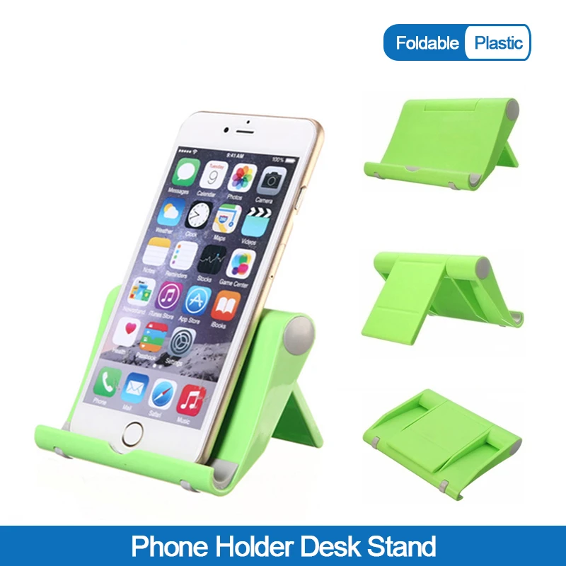 Phone Holder Desk Stand for Your Mobile Phone Tripod for IPhone Xsmax 12 Huawei Xiaomi Mi 9 Plastic Foldable Desk Holder Stand