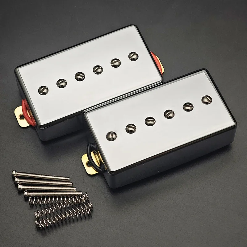 

P90 Style Electric Guitar Pickups Single Coil Pickup N-50/B-52 Black/Gold/Chrome 6 Adjustable Screw Humbucker Size