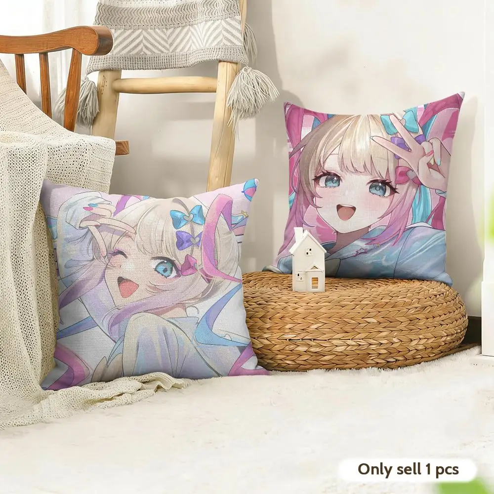 Game N-Needy Streamer Overload Cushion Cover Organic Linen Square Pillow Case Durable Non-Allergenic And Kind To Skin