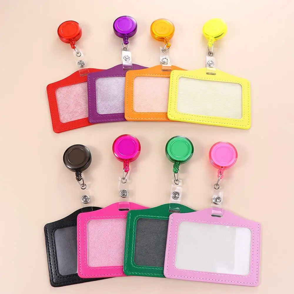 Badge Holder Card Badge Holder Work ID Card Bus Card Holder Credit Cards Protector Transparent Card Cover Student Card Sleeves