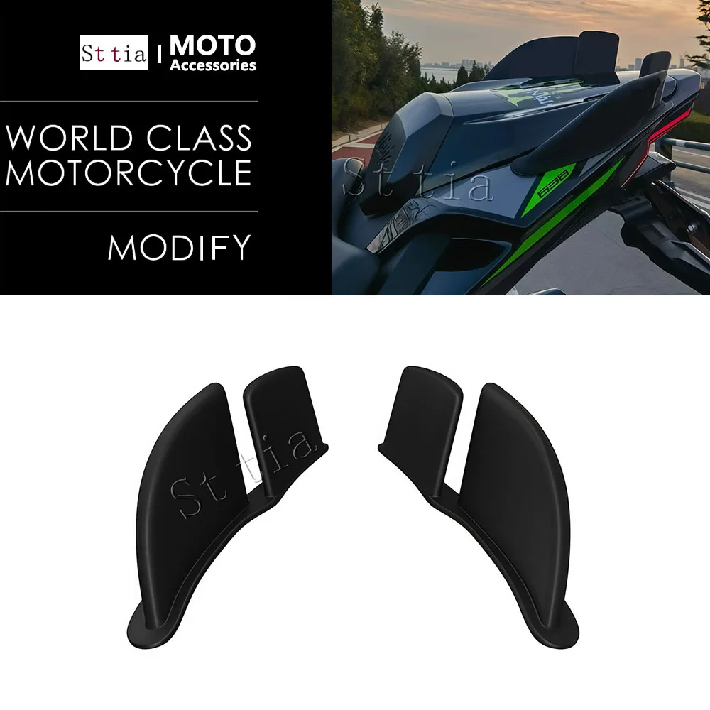 New For Kawasaki ZX-6R 2019-2025 ZX 6R Motorcycle Accessories ZX6R ZX-636 Aerodynamic Rear Cover Wind Wing Fixed Winglet Kit
