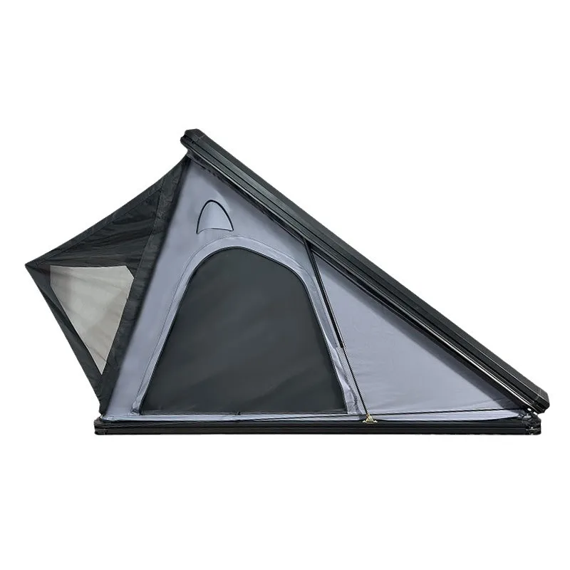 

New cross-border aluminum alloy roof tent triangular outdoor self-driving tour fully automatic off-road rain-proof car tent