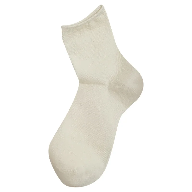 بلون النساء الجوارب الربيع الصيف القطن رقيقة تنفس أسود أبيض رمادي منخفضة جوارب أنبوبية ملابس الشارع الشهير القطن الكاحل جورب #6